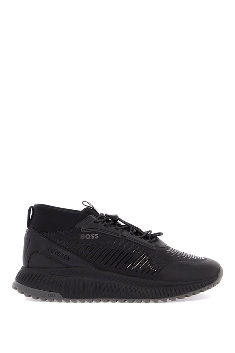 Boss Boss black gore-tex waterproof sneakers with non-slip sole