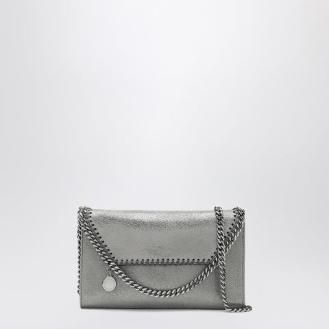 Stella McCartney Stella McCartney Gray Falabella Wallet with shoulder strap
