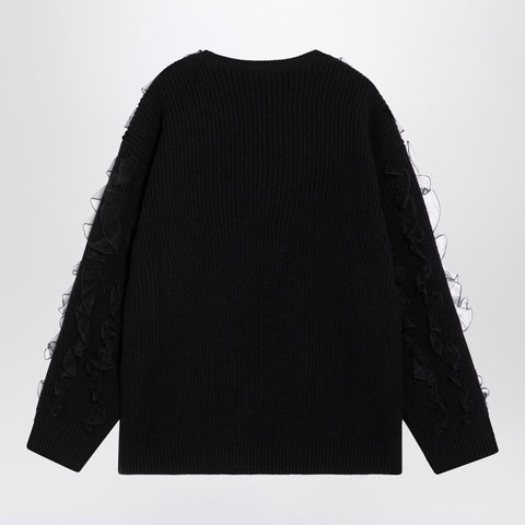 Valentino Valentino Black jumper with ruffles