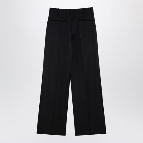 Valentino Valentino Black wool wide trousers