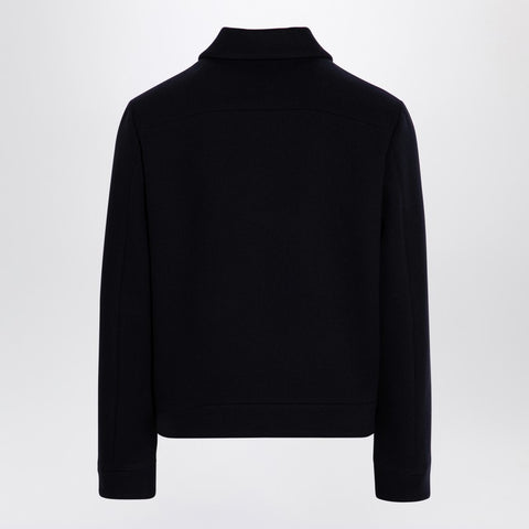 Valentino Valentino Navy blue wool zipped jacket