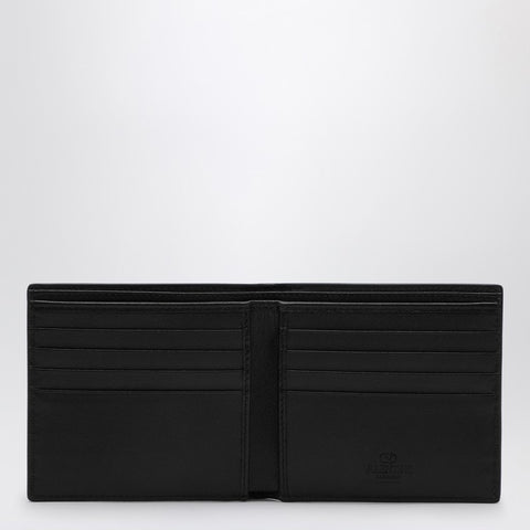 Valentino Garavani Valentino Garavani Vlogo Signature black leather bi-fold wallet