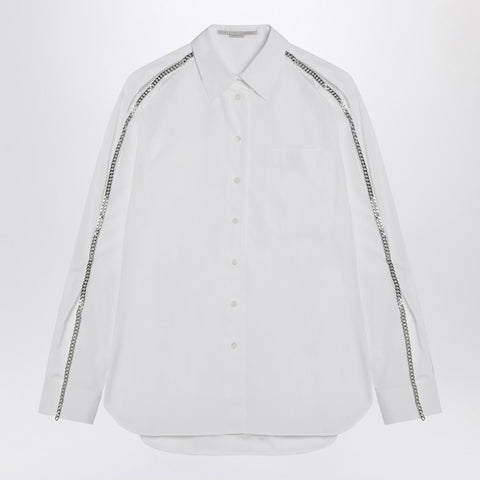 Stella McCartney Stella McCartney White Falabella shirt with chains