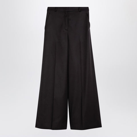 Stella McCartney Stella McCartney Dark chocolate wide leg pants in wool