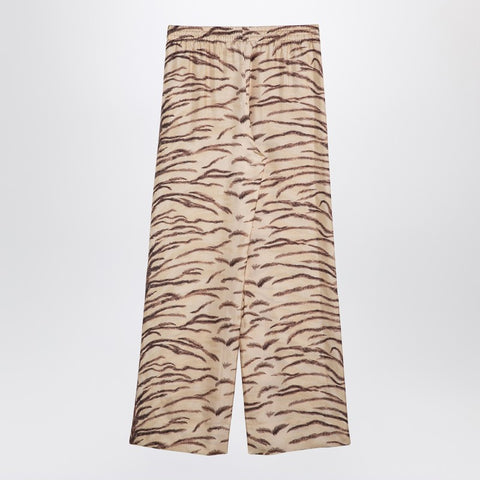 Stella McCartney Stella McCartney Silk pants with tiger print