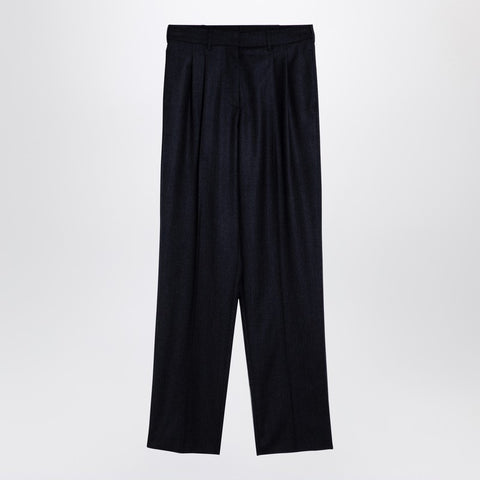 Stella McCartney Stella McCartney Navy wool pleated trousers