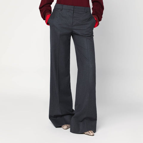 Stella McCartney Stella McCartney Wide grey wool trousers