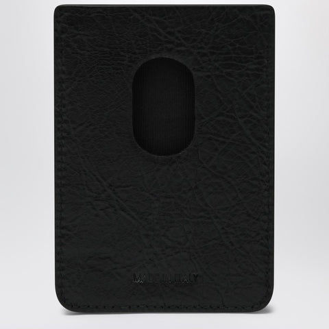 Balenciaga Balenciaga Black vertical card holder with logo print
