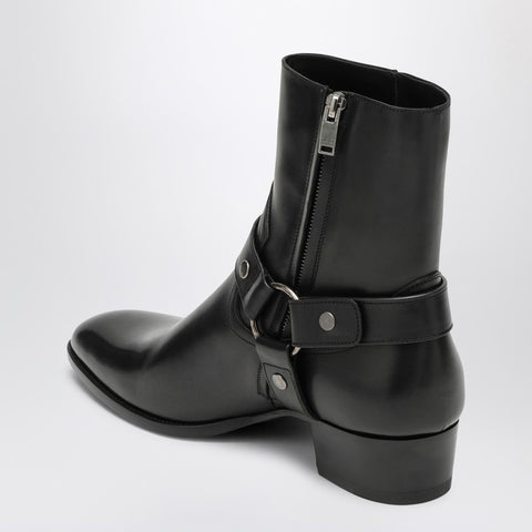 Saint Laurent Saint Laurent Wyatt 40 black leather boot