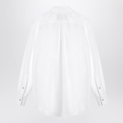 Valentino Valentino White cotton shirt with ruffles