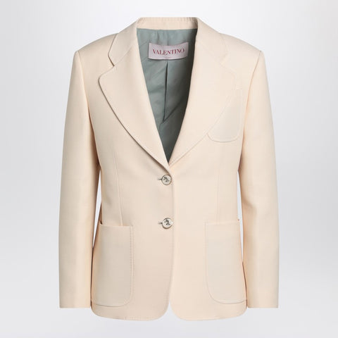 Valentino Valentino Wool and silk single-breasted jacket