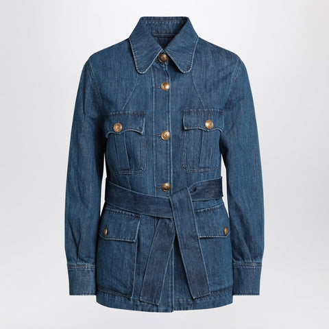 Valentino Valentino Blue denim overshirt