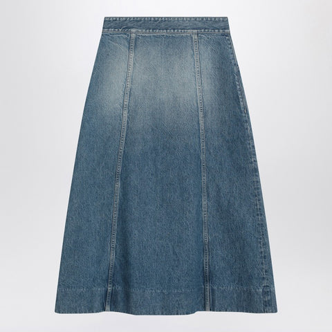 Valentino Valentino Washed denim midi skirt