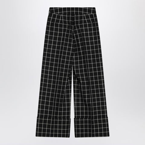 Valentino Valentino Black/ivory chequered trousers