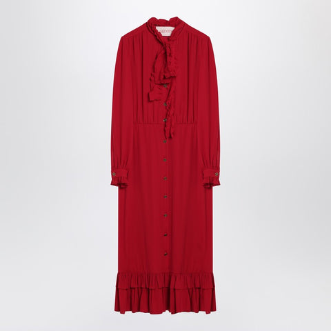 Valentino Valentino Red dress with ruffled bow