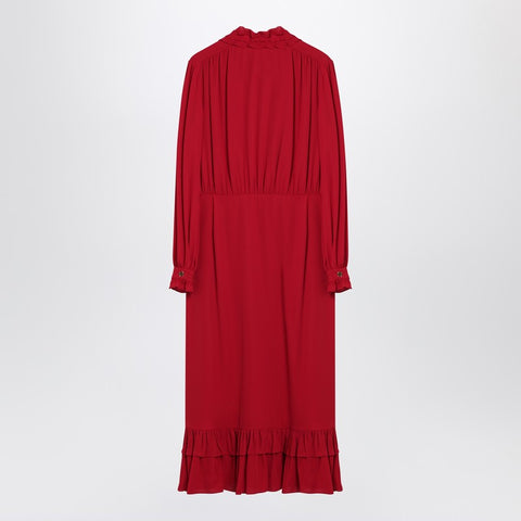 Valentino Valentino Red dress with ruffled bow