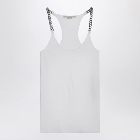 Stella McCartney Stella McCartney White tank top with chain straps
