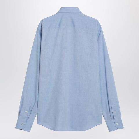 Valentino Valentino Light blue button-down shirt in cotton