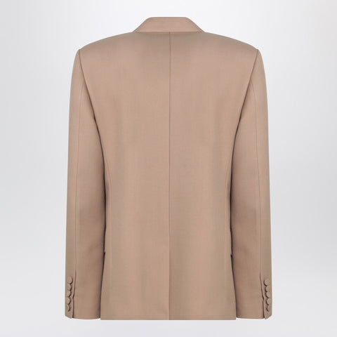 Valentino Valentino Double-breasted jacket camel light in wool