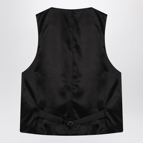 Valentino Valentino Charcoal grey vest in wool