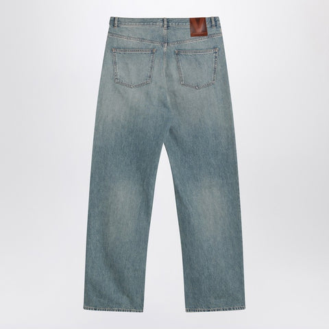 Valentino Valentino Light blue jeans with washed effect