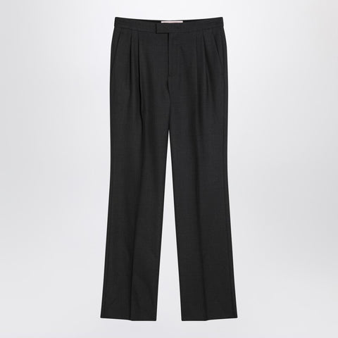 Valentino Valentino Charcoal grey wool trousers