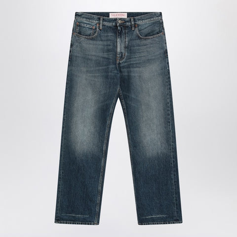 Valentino Valentino Blue washed denim jeans