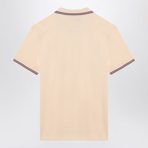 Valentino Valentino Butter coloured cotton polo shirt