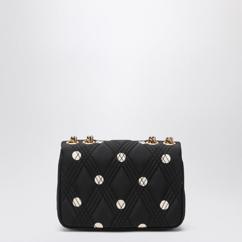 Valentino Garavani Valentino Garavani Black Quiltie 67 bag with ivory polka dots