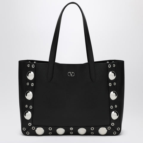 Valentino Garavani Valentino Garavani Black media shopping bag