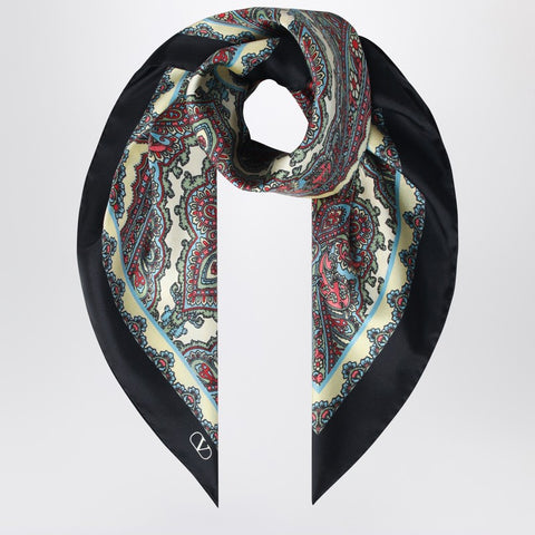 Valentino Garavani Valentino Garavani Silk scarf with Paisley print
