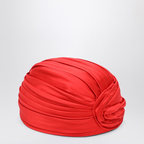 Valentino Garavani Valentino Garavani Red silk turban