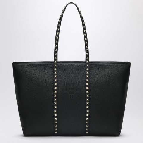 Valentino Garavani Valentino Garavani Rockstud medium tote bag in black leather