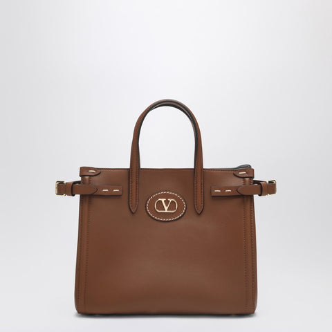 Valentino Garavani Valentino Garavani Tobacco leather small Antibes tote bag