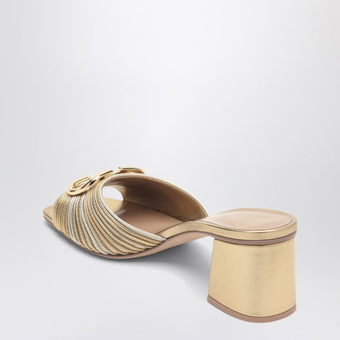 Valentino Garavani Valentino Garavani Sandalo Slide Vlogo Signature gold