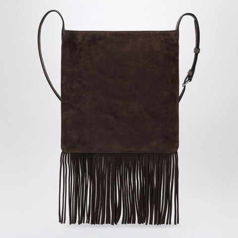 Valentino Garavani Valentino Garavani Nellcôte dark brown suede bag