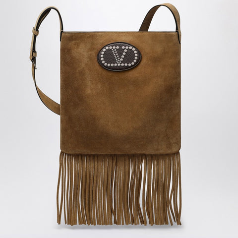 Valentino Garavani Valentino Garavani Beige suede Nellcôte bag