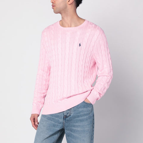 Polo Ralph Lauren Polo Ralph Lauren Pink cable-knit cotton sweater