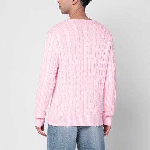 Polo Ralph Lauren Polo Ralph Lauren Pink cable-knit cotton sweater