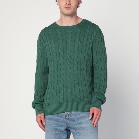Polo Ralph Lauren Polo Ralph Lauren Green cotton cable-knit jumper