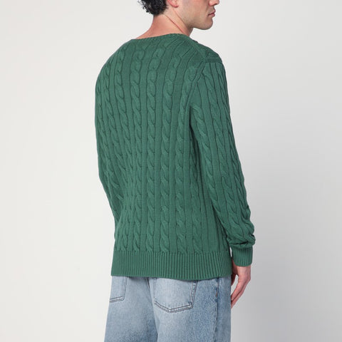 Polo Ralph Lauren Polo Ralph Lauren Green cotton cable-knit jumper