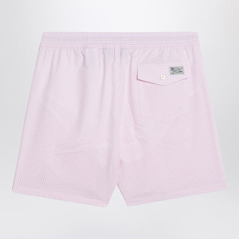 Polo Ralph Lauren Polo Ralph Lauren White/pink striped swim trunks