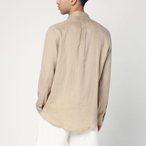 Polo Ralph Lauren Polo Ralph Lauren Beige shirt in linen Custom-Fit