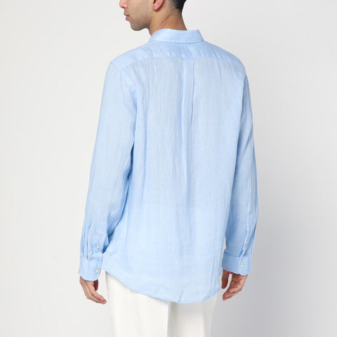 Polo Ralph Lauren Polo Ralph Lauren Light blue shirt in linen Custom-Fit