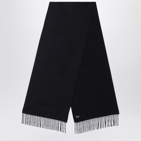 Saint Laurent Saint Laurent Black cashmere scarf