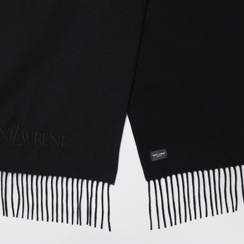 Saint Laurent Saint Laurent Black cashmere scarf