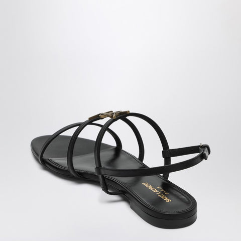 Saint Laurent Saint Laurent Black flat sandals Cassandra