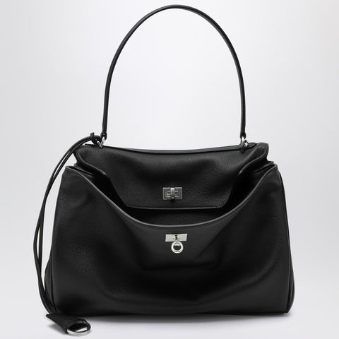 Balenciaga Balenciaga Medium black Rodeo bag in hammered calfskin