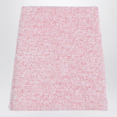 Balenciaga Balenciaga Pink cotton blend tweed mini skirt