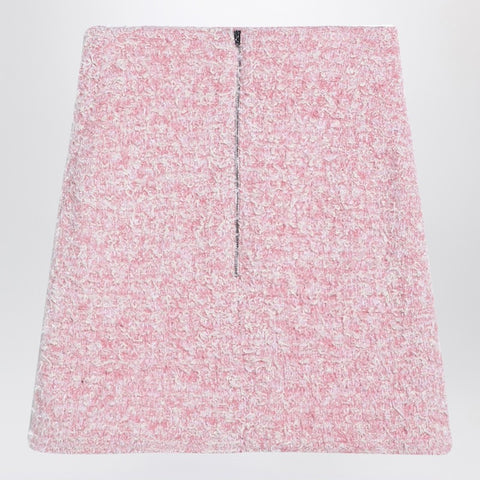 Balenciaga Balenciaga Pink cotton blend tweed mini skirt